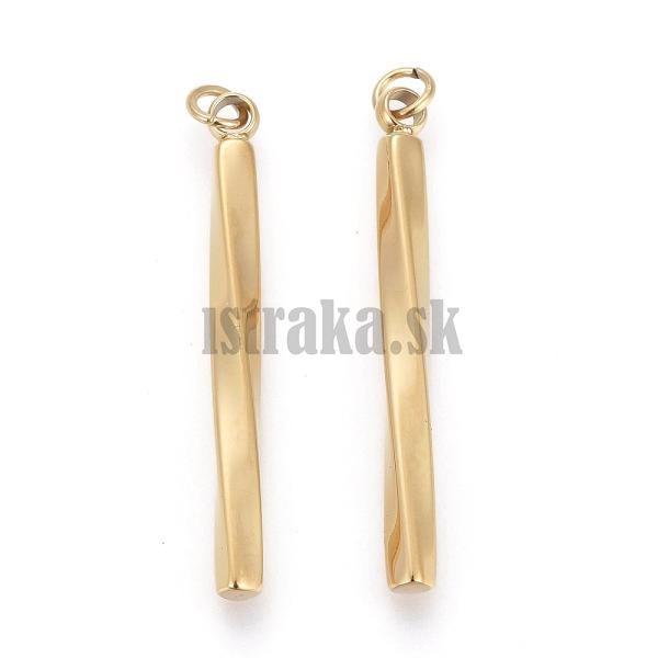 Prvesok twist 25x2mm zlat nerez