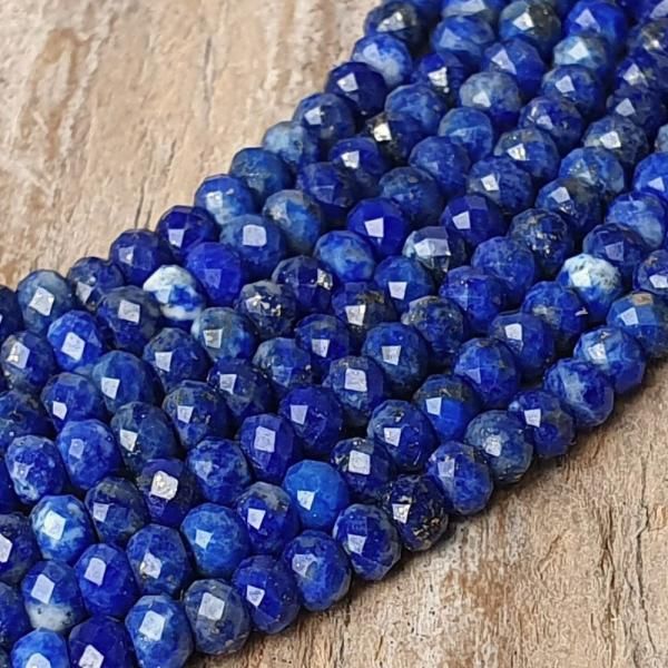 Lapis lazuli 3x2mm rondelky brsen nra