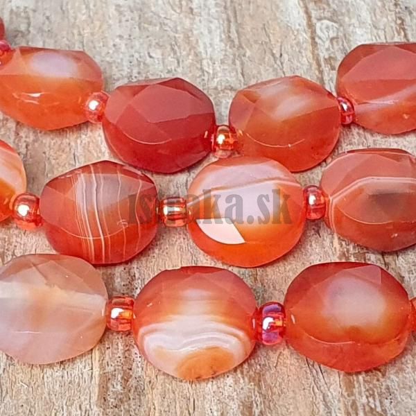 Sardonyx korlky 10mm disky brsen polnra